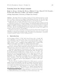 Learning from the Aitape Tsunami 1. Introduction