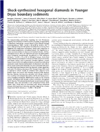 Shock-Synthesized Hexagonal Diamonds in Younger Dryas Boundary Sediments