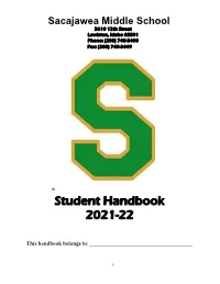 Student Handbook 2021-22