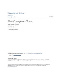 Three Conceptions of Power Jayne Seminare Docherty