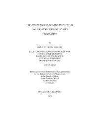An Exploration of the Vocal