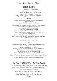 Cellar Masters Selection