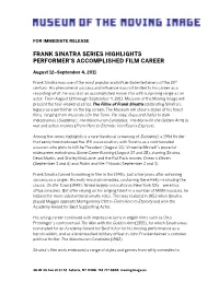 For Immediate Release