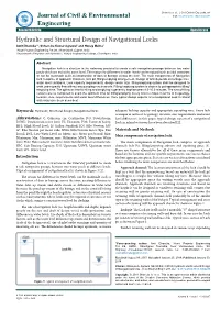 Hydraulic and Structural Design of Navigational Locks