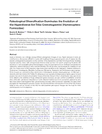 Hymenoptera: Formicidae), Part I