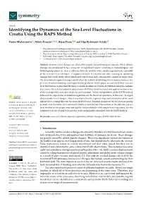 Identifying the Dynamics of the Sea-Level Fluctuations in Croatia Using the RAPS Method