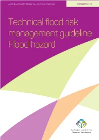 Technical Flood Risk Management Guideline: Flood Hazard