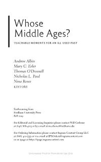 Whose Middle Ages?
