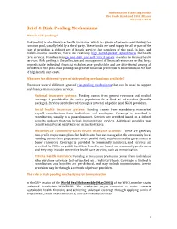 Brief 4: Risk-Pooling Mechanisms