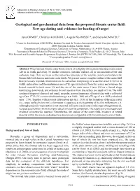 Geological and Geochemical Data from the Proposed Sirente Crater Field: New Age Dating and Evidence for Heating of Target