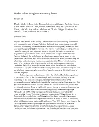 Market Values in Eighteenth-Century Rome