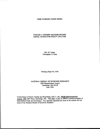 NBER WORKII4G PAPER SERS Christopher A. Sims Forthcoming In