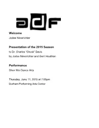 Presentation of the 2015 Season Performance