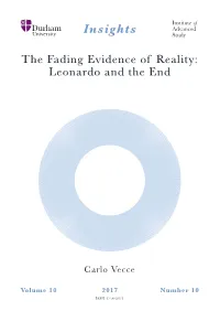 The Fading Evidence of Reality: Leonardo and the End