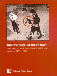 Where'd They Get Their Guns? an Analysis Of