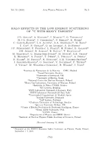 Halo Effects in the Low-Energy Scattering of 15C with Heavy Targets∗