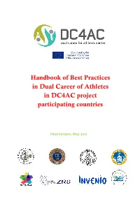 Handbook of Best Practices in Dual Career of Athletes in DC4AC Project Participating Countries