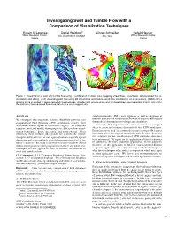 Investigating Swirl and Tumble Flow with a Comparison of Visualization Techniques