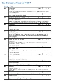Program Guide Report