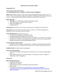 Stand up OTH: ATS Clinic Outline Group Size