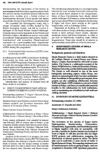 166 1998-1999ICIPE Scientific Report Demonstrating the Importance Of