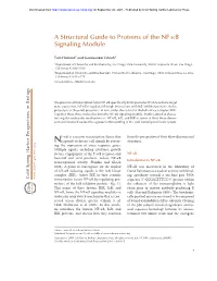 A Structural Guide to Proteins of the NF-Kb Signaling Module