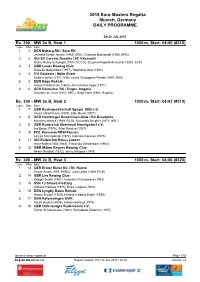 Daily Programme