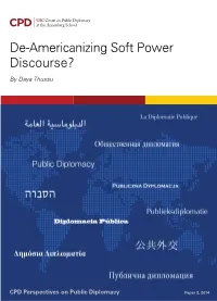 De-Americanizing Soft Power Discourse?