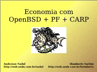 Economia Com Openbsd + PF + CARP
