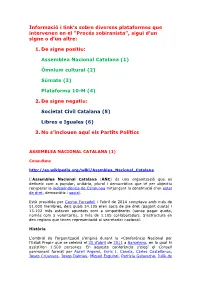 Procés Sobiranista”, Sigui D’Un Signe O D’Un Altre