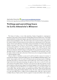 Veiling and Unveiling Fears in Leila Aboulela's Minaret