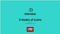 9 Shades of Lustre 04/2019 Sbuisson@Whamcloud.Com Lustre Features Review