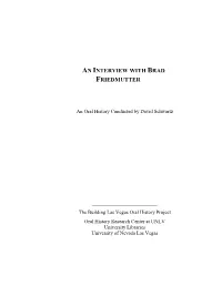 An Interview with Brad Friedmutter