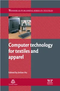 Computer Technology for Textiles and Apparel