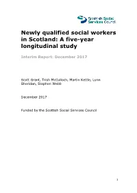 Newly Qualified Social Workers in Scotland: a Five-Year Longitudinal Study