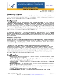 HHS Logical Data Model Practices Guide