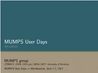 MUMPS User Days 4Th Edition