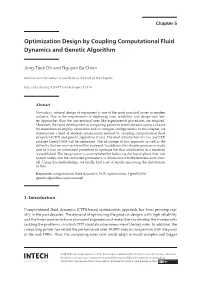 Optimization Design by Coupling Computational Fluid Dynamics and Genetic Algorithm 125