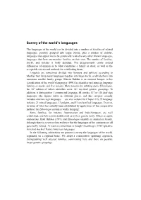 Survey of the World's Languages