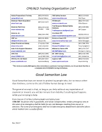 AED Vendor and CPR Training Program List