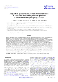 And Transition-Type Dwarf Galaxies: Clues from the Sculptor Group�,��,�