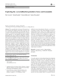 Exploring the Cocrystallization Potential of Urea and Benzamide