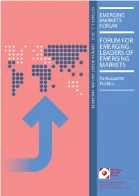 Forum for Emerging Leaders of Emerging Markets