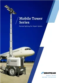 Mobile Tower Series Remote Lighting for Airport Aprons