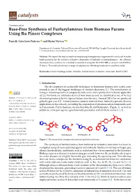 Base-Free Synthesis of Furfurylamines from Biomass