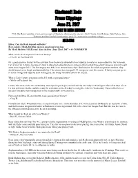 Cincinnati Reds Press Clippings June 23, 2017 THIS DAY in REDS HISTORY 1963-The Reds Complete a Four-Game Sweep of Houston, Allowing Only One Run