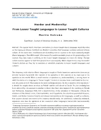 From Lesser Taught Languages to Lesser Taught Cultures