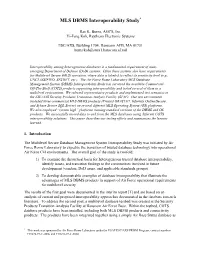 MLS DBMS Interoperability Study*