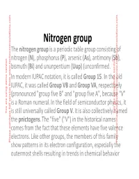 Nitrogen Group
