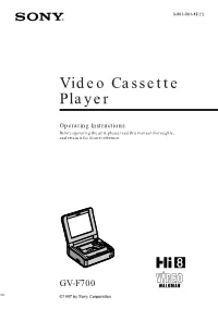 Video Cassette Player